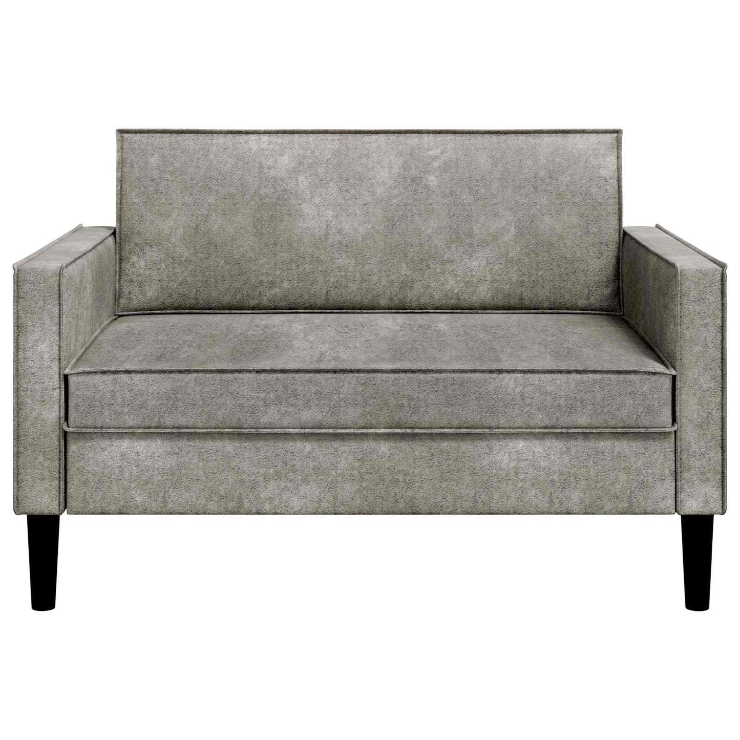 XXL Armchair Light Grey Faux Suede Leather