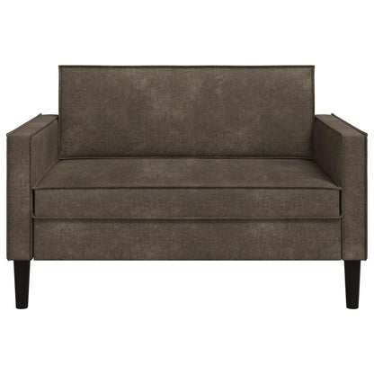XXL Armchair Dark Grey Faux Suede Leather