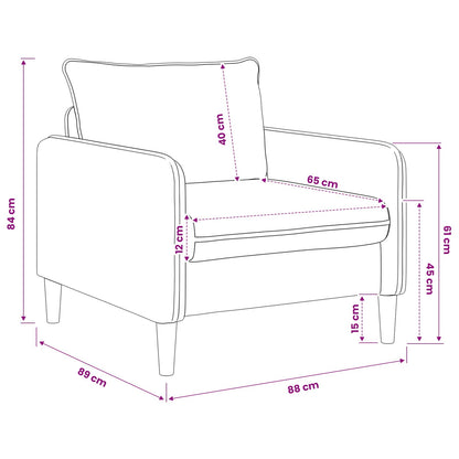 XL Armchair Sand Velvet