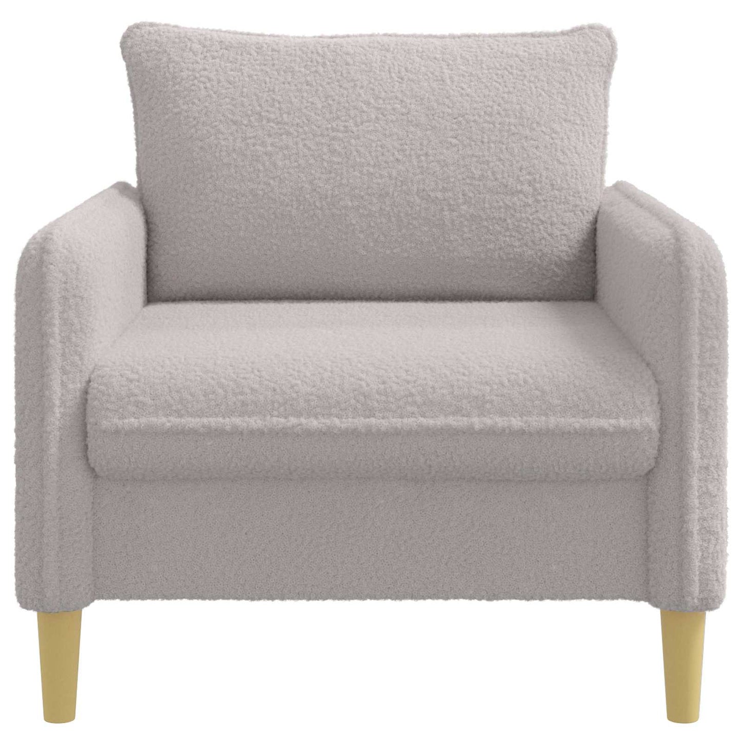 XL Armchair Light Grey Bouclé