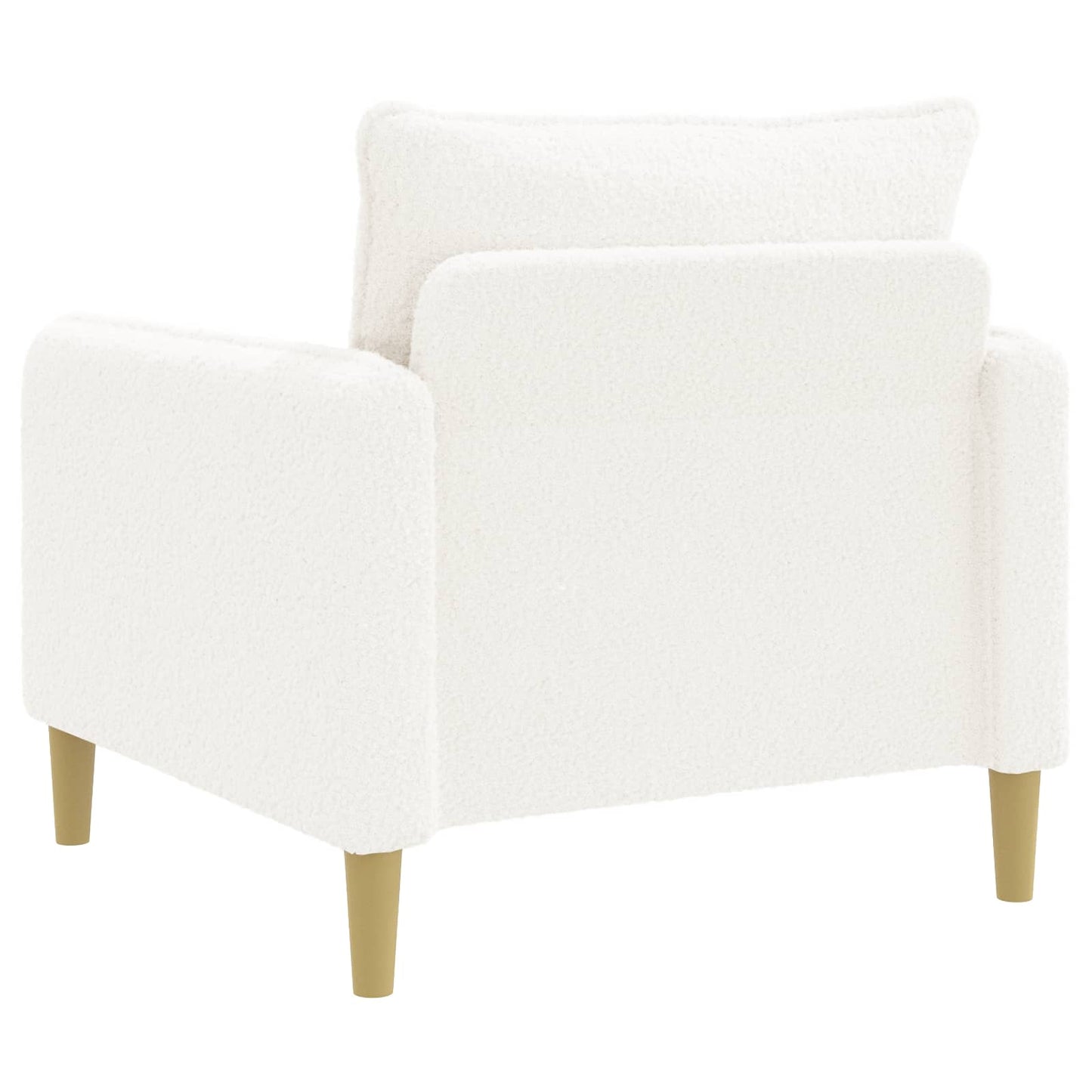 XL Armchair White Bouclé