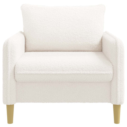 XL Armchair White Bouclé