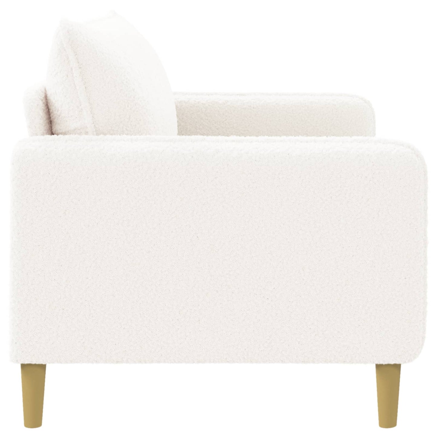 XL Armchair White Bouclé
