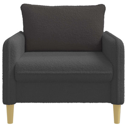 XL Armchair Dark Grey Bouclé