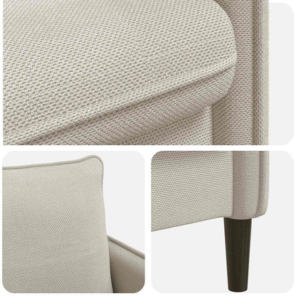 XXL Armchair Beige Velvet