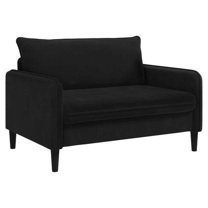 XXL Armchair Black Velvet