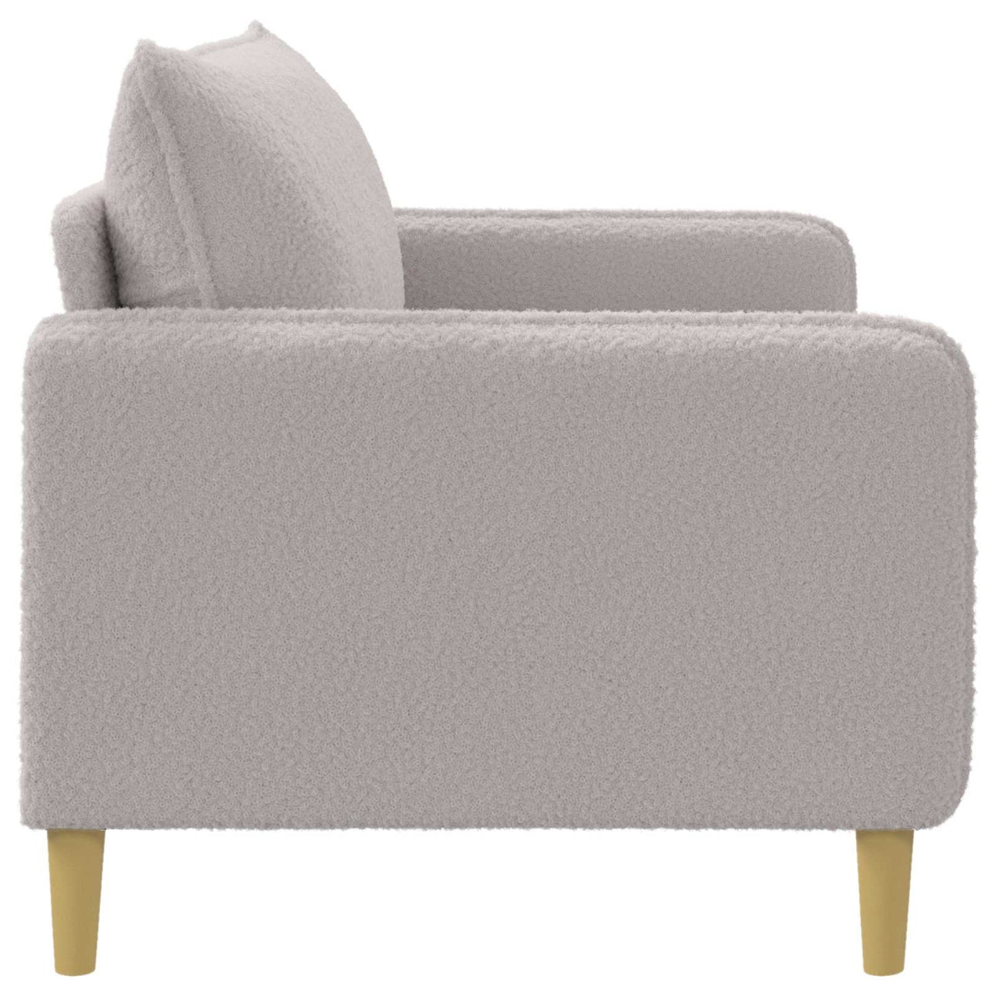 XXL Armchair Light Grey Bouclé