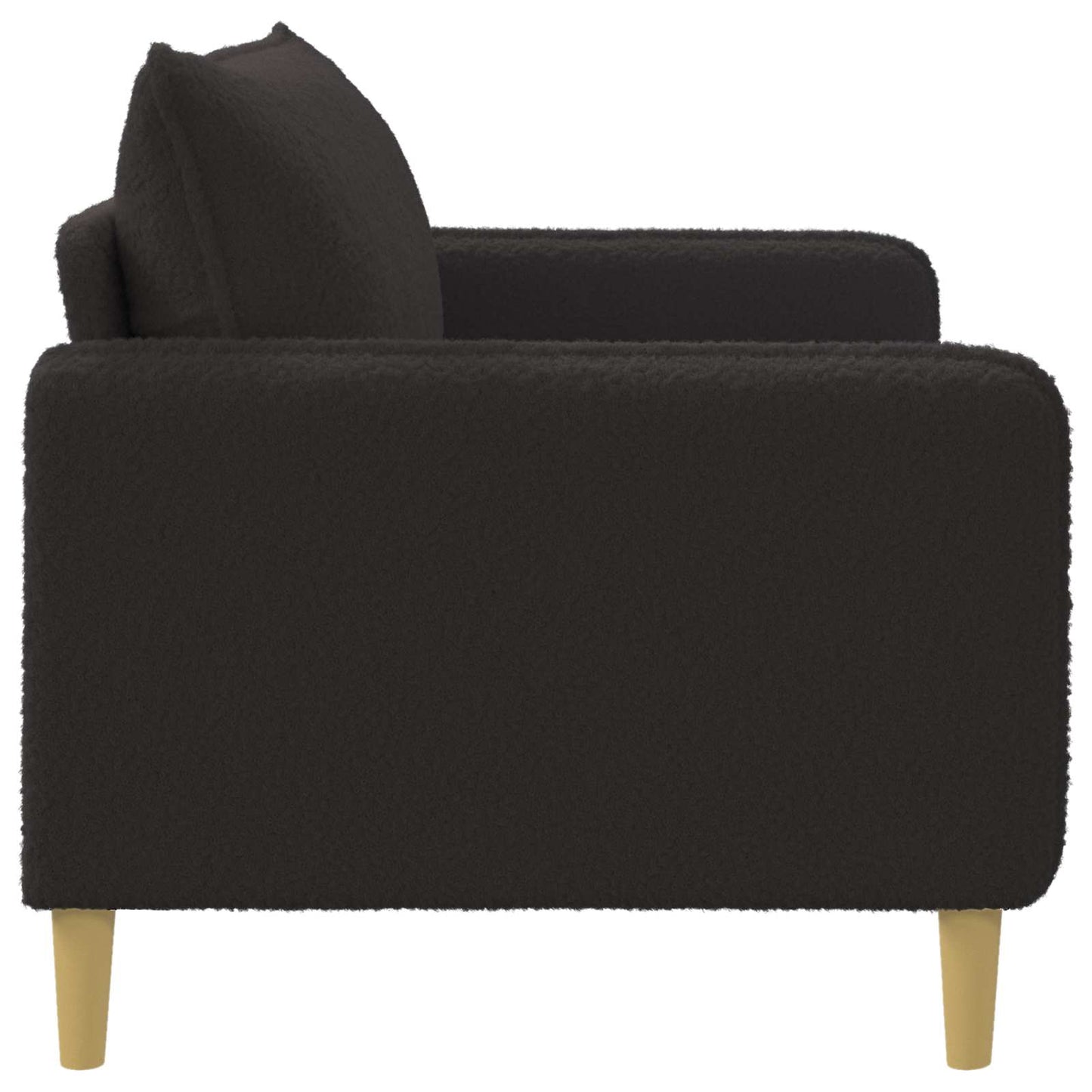 XXL Armchair Black Bouclé