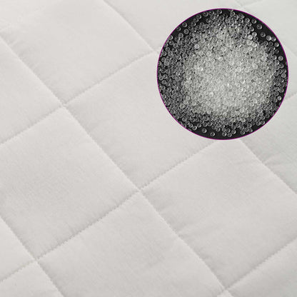 Weighted Blanket White 155 x 220 cm 7 kg 100% Cotton 205T