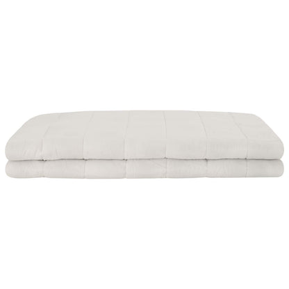 Weighted Blanket White 200 x 200 cm 9 kg 100% Cotton 205T