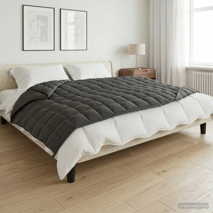 Weighted Blanket Anthracite 150 x 200 cm 7 kg 100% Cotton 205T