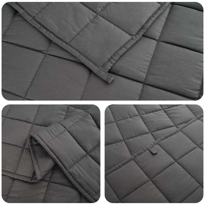 Weighted Blanket Anthracite 155 x 220 cm 11 kg 100% Cotton 205T