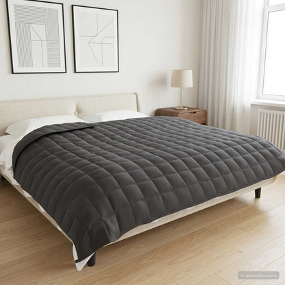 Weighted Blanket Anthracite 200 x 200 cm 13 kg 100% Cotton 205T