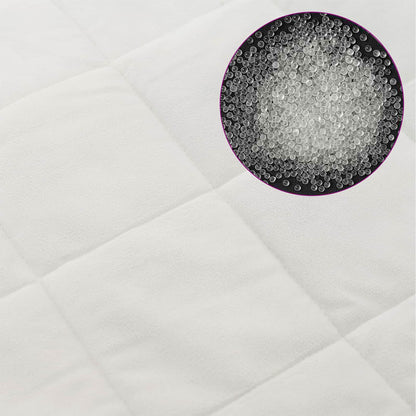 Weighted Blanket White 155 x 220 cm 11 kg 100% Cotton 205T
