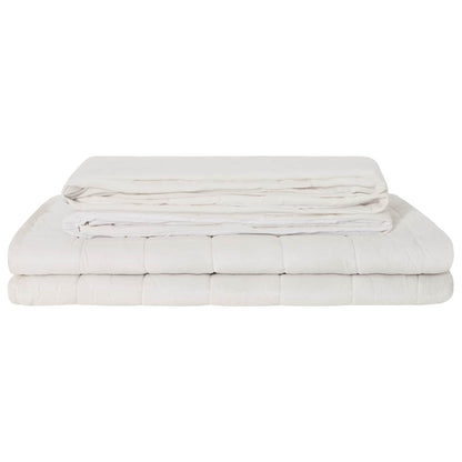 Weighted Blanket White 200 x 225 cm 9 kg 100% Cotton 205T