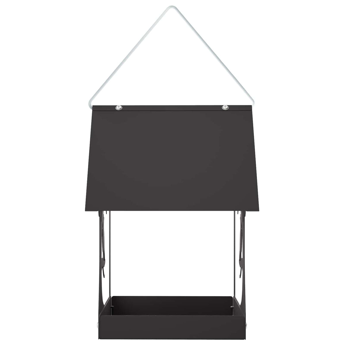 Hanging Bird Feeder Steel Black
