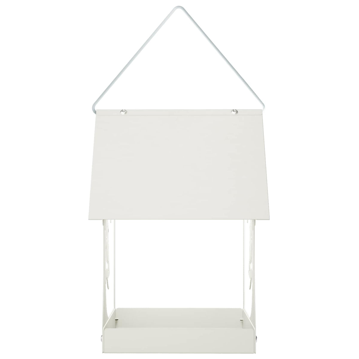 Hanging Bird Feeder Steel White