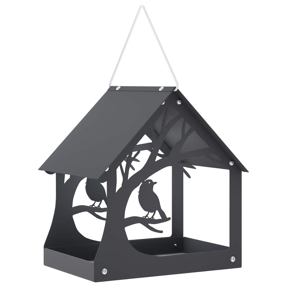 Hanging Bird Feeder Steel Anthracite