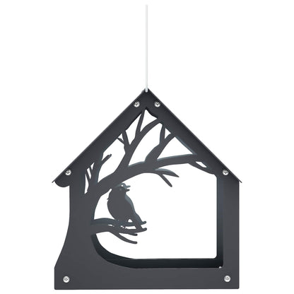 Hanging Bird Feeder Steel Anthracite