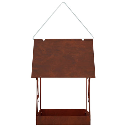 Hanging Bird Feeder Weathering Steel Rusty