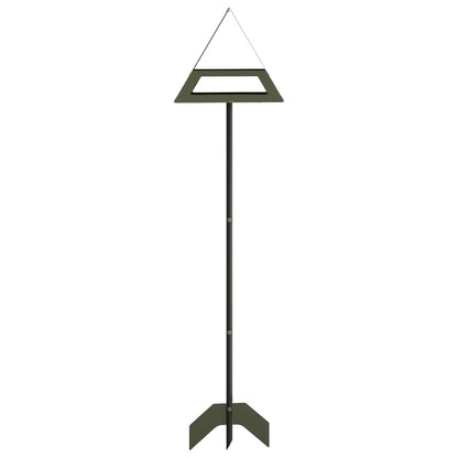 Bird Feeder Steel Olive Green