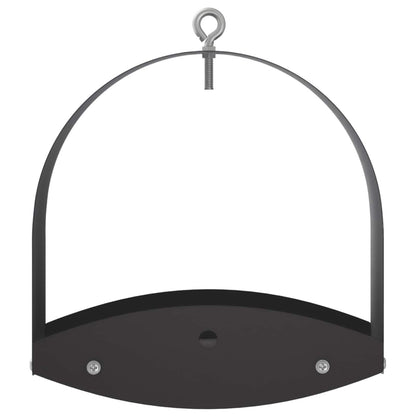 Hanging Bird Feeder Steel Black