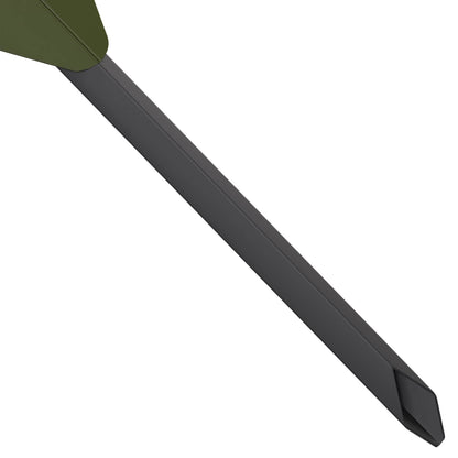 Garden Stake 3 pcs 116.5 x 35 x 3 cm Olive Green Steel