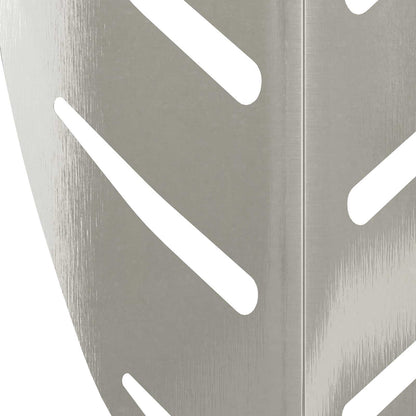 Garden Stake 3 pcs 116.5 x 35 x 3 cm Stainless Steel Silver