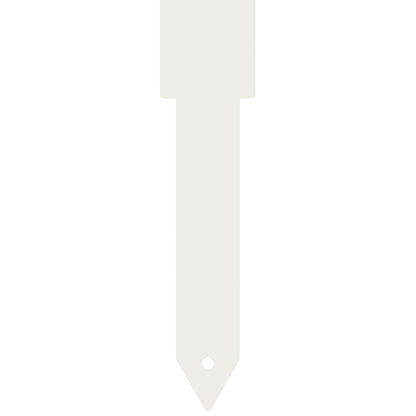 Garden Stake 3 pcs 41 x 10 x 0.08 cm White Cold-rolled Steel