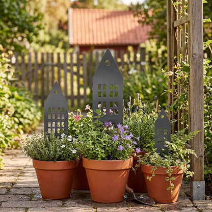 Garden Stake 3 pcs 41 x 10 x 0.08 cm Cold-rolled Steel