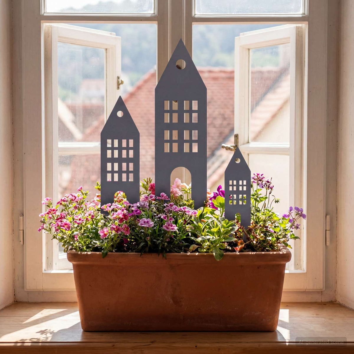 Garden Stake 3 pcs 41 x 10 x 0.08 cm Cold-rolled Steel