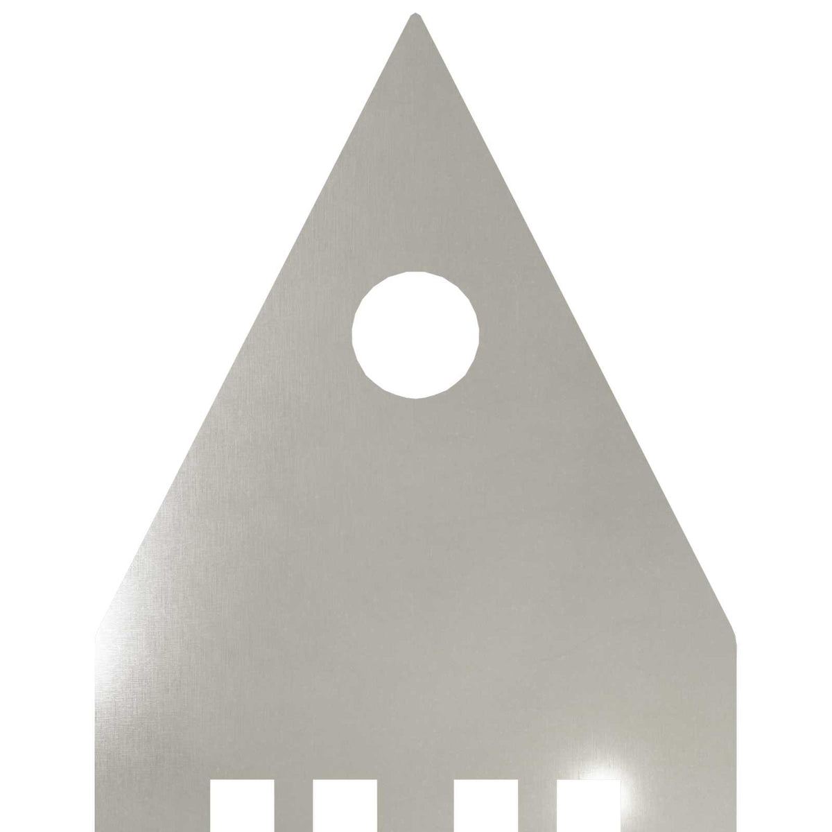 Garden Stake 3 pcs 41 x 10 x 0.08 cm Silver Stainless Steel
