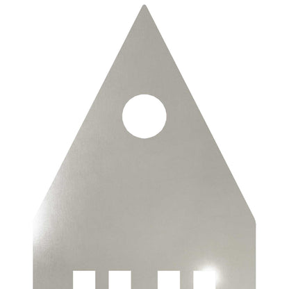 Garden Stake 3 pcs 41 x 10 x 0.08 cm Silver Stainless Steel