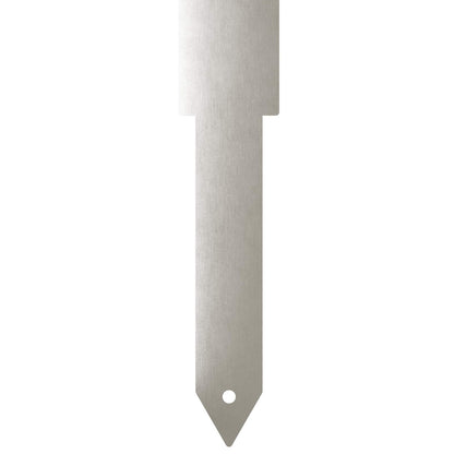 Garden Stake 3 pcs 41 x 10 x 0.08 cm Silver Stainless Steel