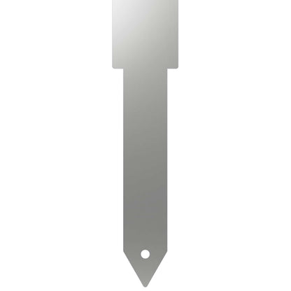 Garden Stake 3 pcs 41 x 10 x 0.08 cm Silver Galvanised Steel