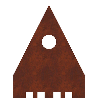 Garden Stake 3 pcs 41 x 10 x 0.08 cm Rusty Weathering Steel