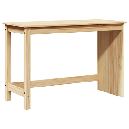Desk Cabinet Set 2 pcs Brown Solid Pine Wood