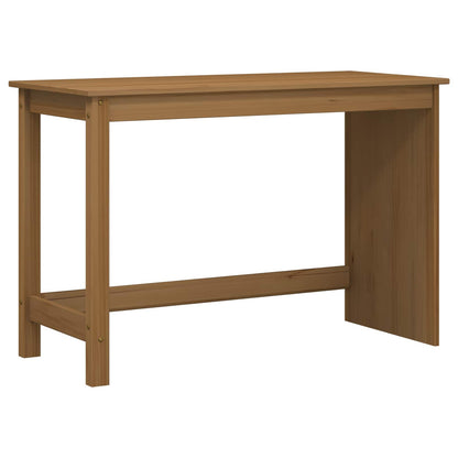 Desk Cabinet Set 2 pcs Honey Brown Solid Pine Wood