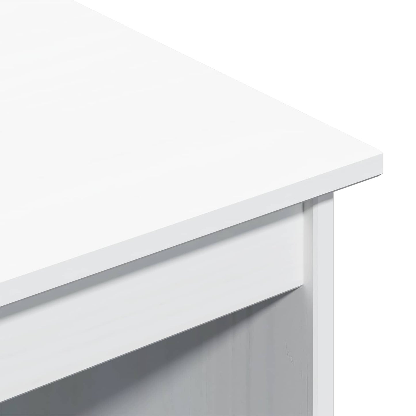 Desk and Rolling Cabinet Set MOSS 2 pcs White