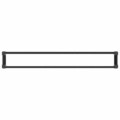 Garden Raised Bed Black 200 x 30 x 72 cm WPC and Aluminium