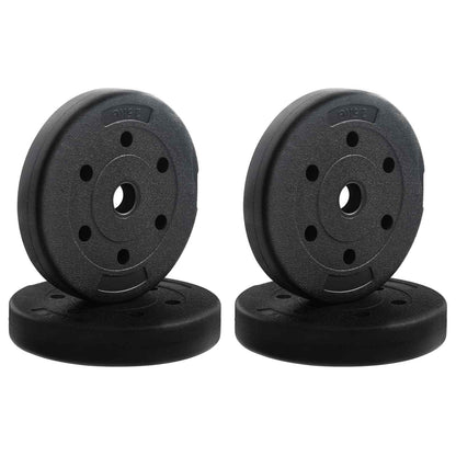4-in-1 Dumbbell Set 40kg Black and Red Cement and Iron Sand