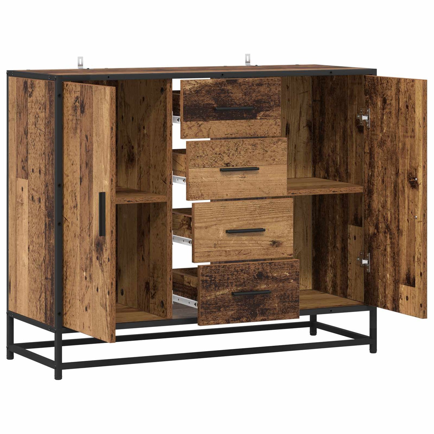 Sideboard Old Wood 92 x 35 x 76 cm Engineered Wood