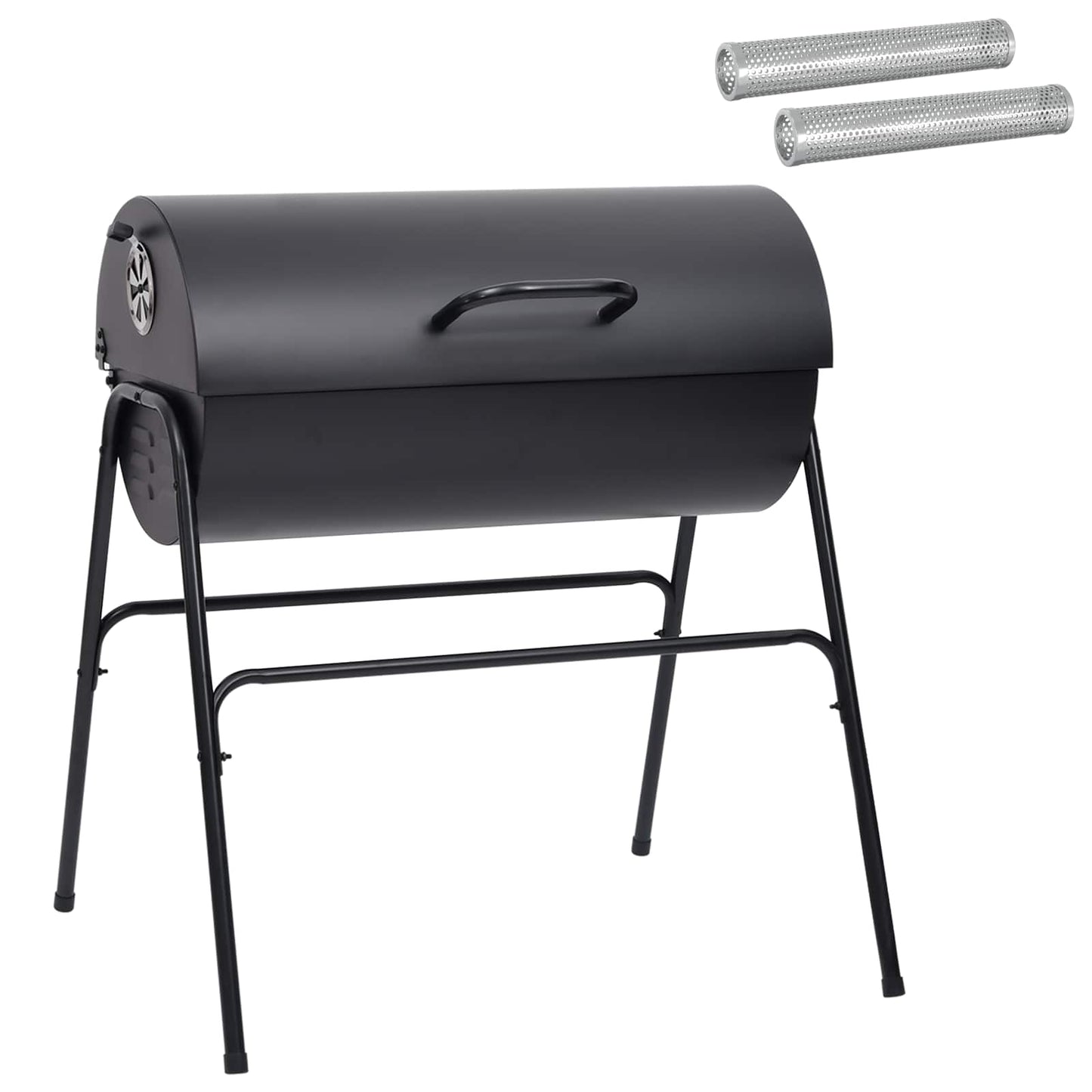 Outdoor Grill 3 pcs 80 x 73 x 90 cm Black Metal