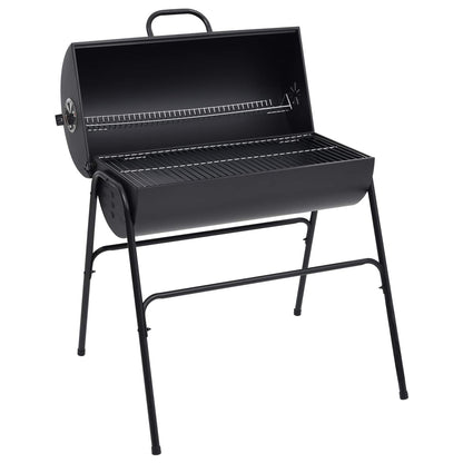 Outdoor Grill 3 pcs 80 x 73 x 90 cm Black Metal