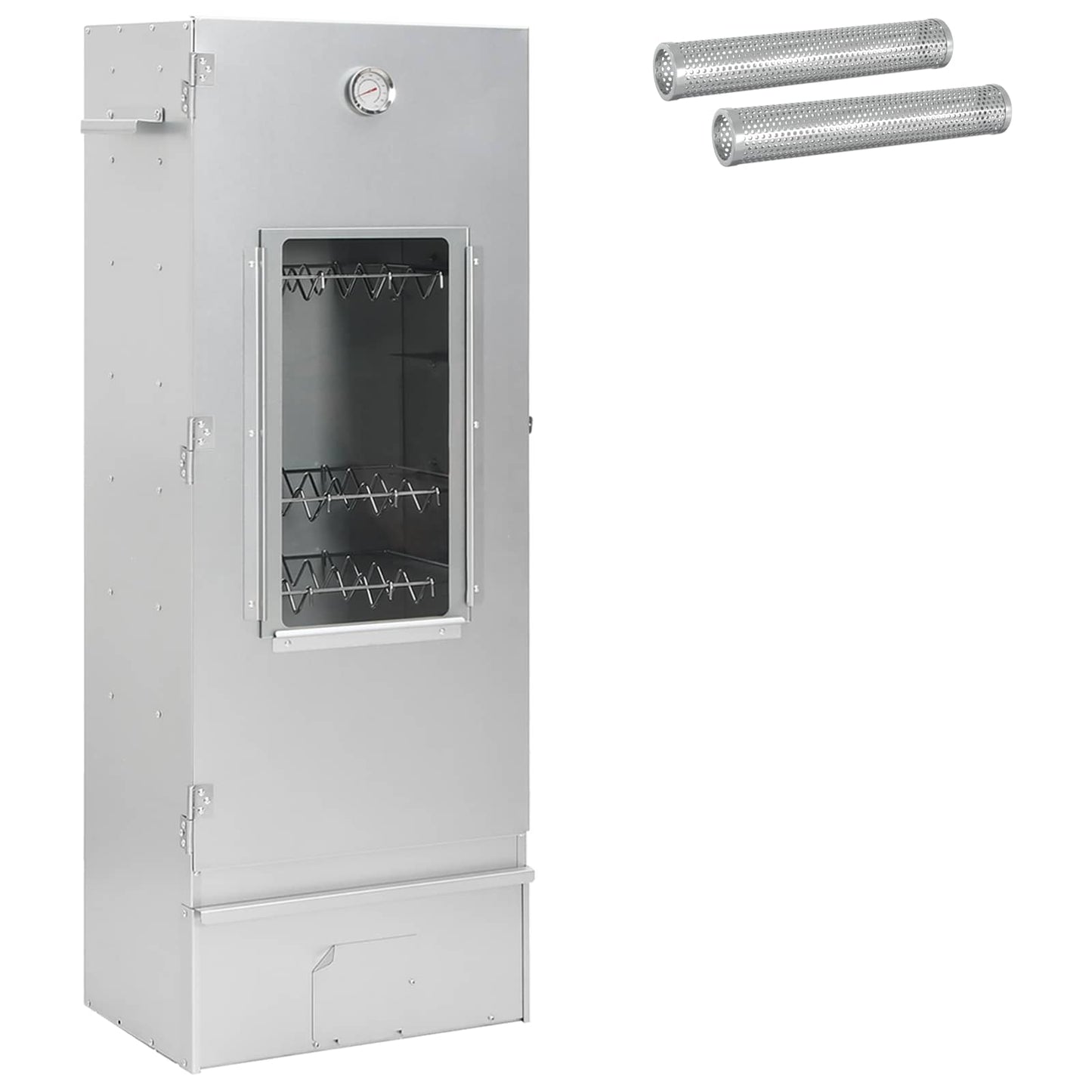 Smoker Oven 3 pcs Silver Galvanised steel