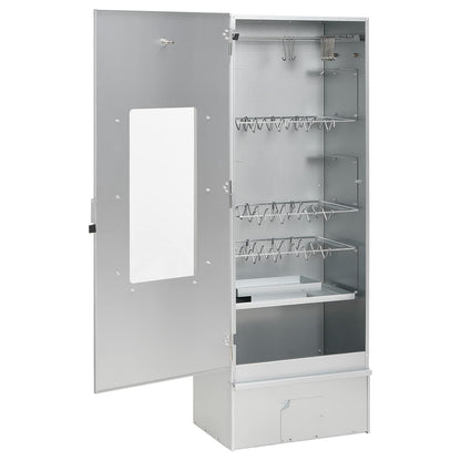 Smoker Oven 3 pcs Silver Galvanised steel