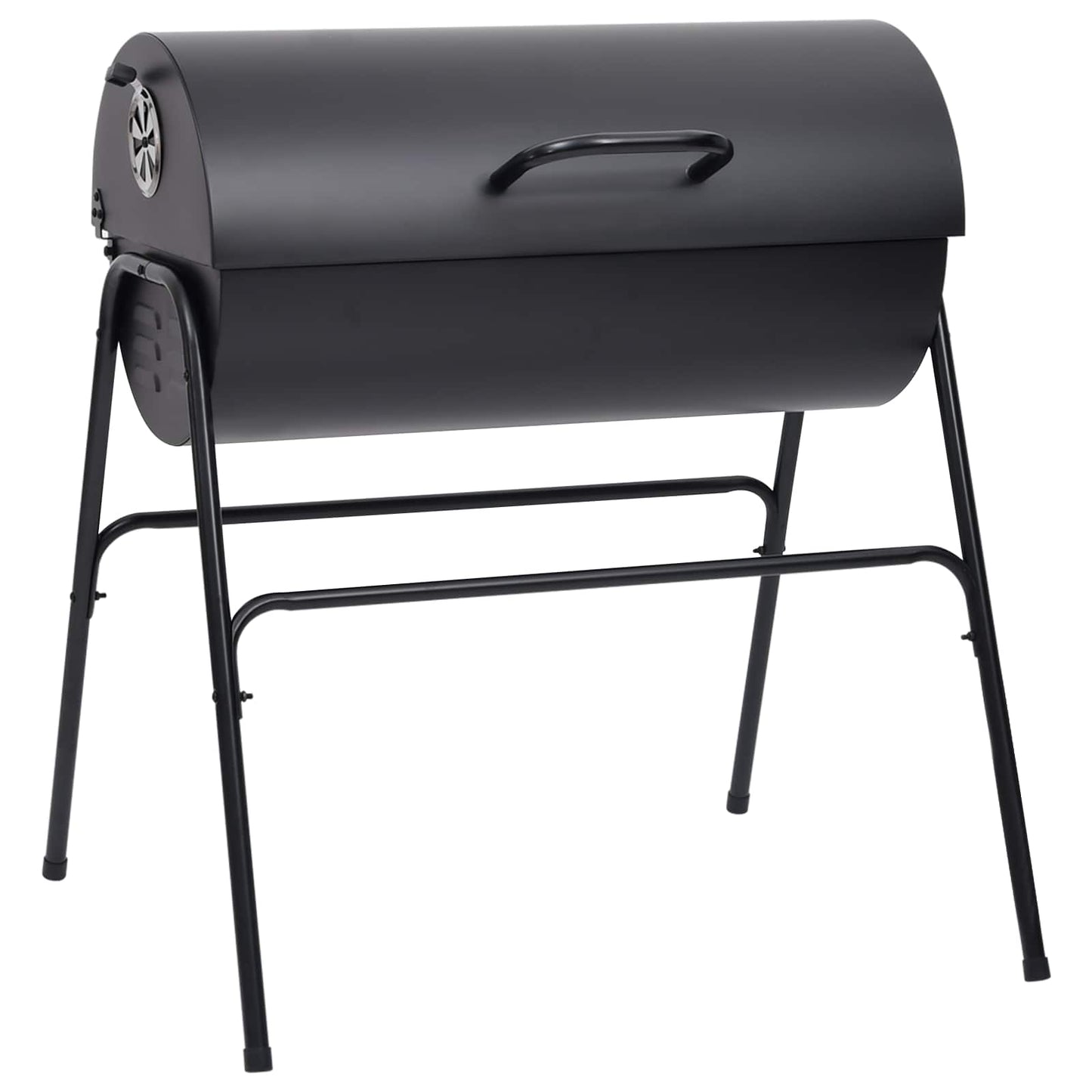 Barrel Grill with 2 Cooking Grids 3 pcs 80 x 73 x 90 cm Metal