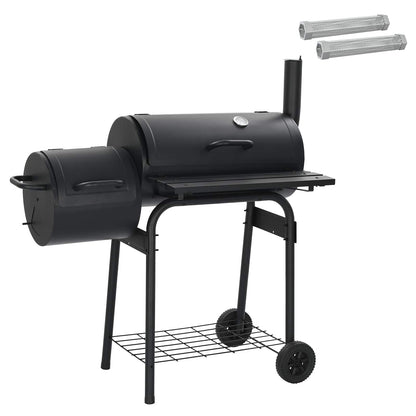 Outdoor Grill 103 x 60 x 113 cm Steel Black