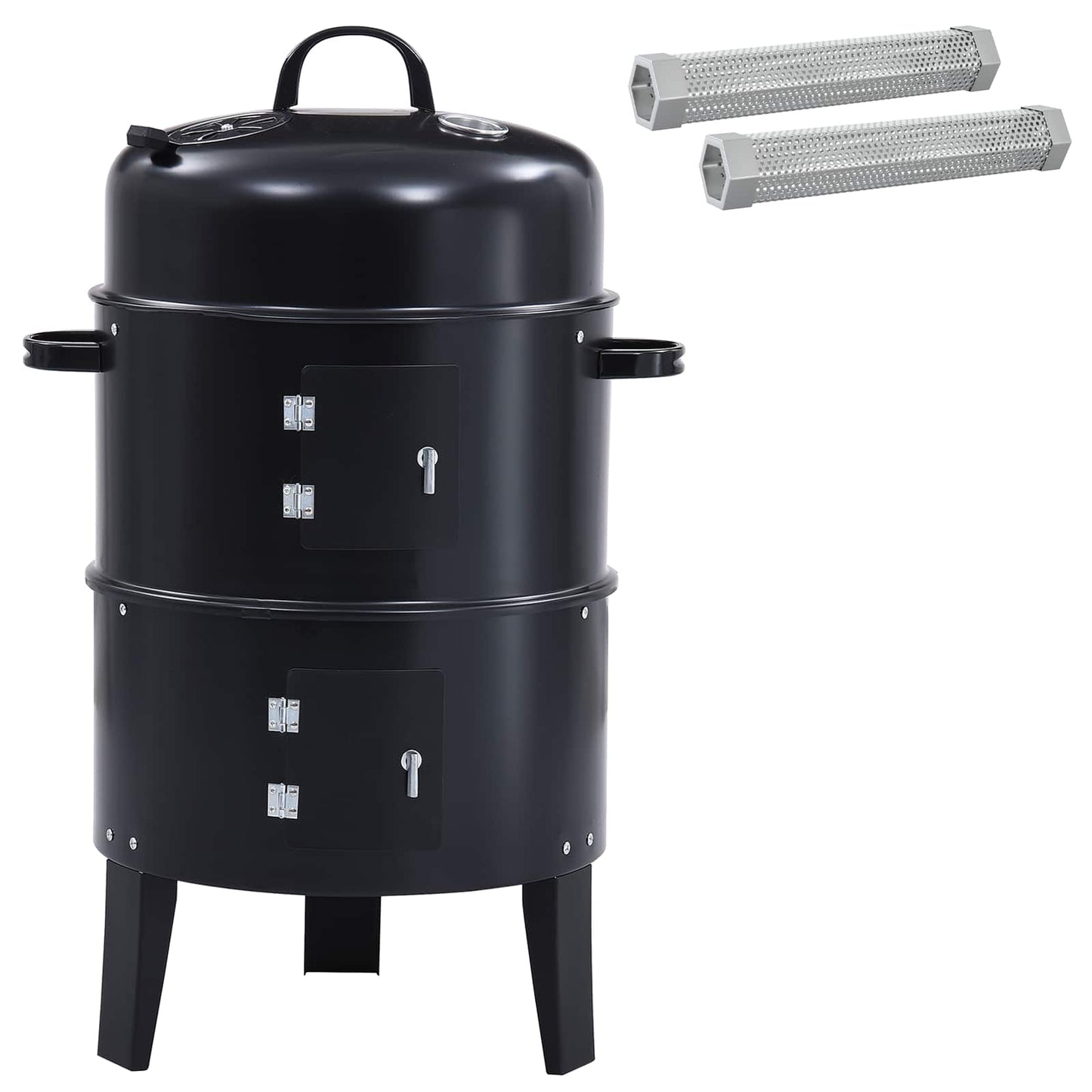 Outdoor Grill Ø 40 x 80 cm Steel Black