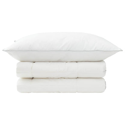 Duvet and Pillow Set 2 pcs 135x200 cm 4 Seasons 350 GSM Wool